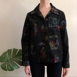 Vintage embroidered Draper’s and Damon’s blazer